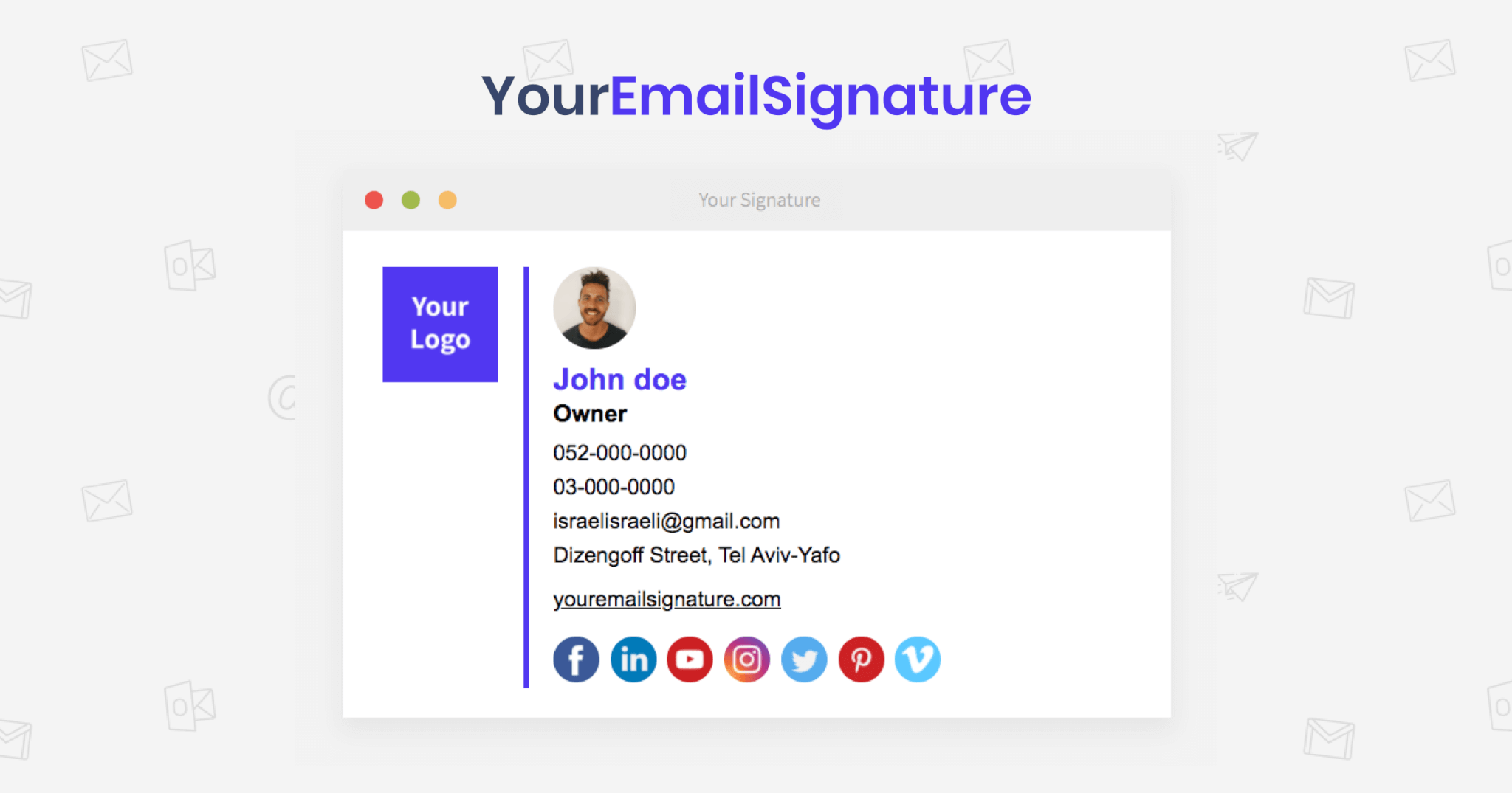 how to add a logo to your email signature outlook