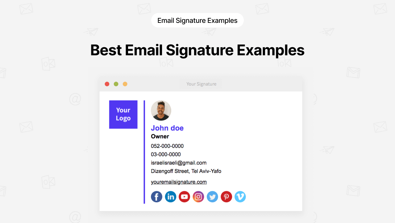 email signature design outlook