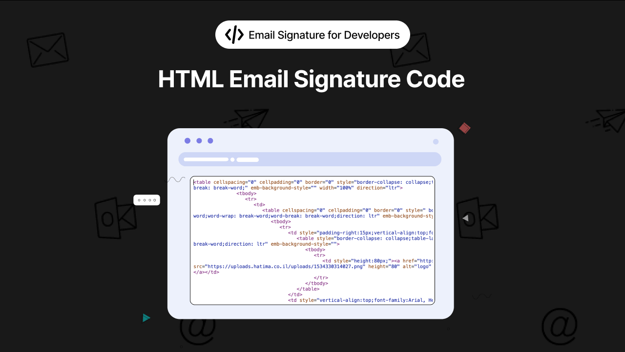 Html Email Signature Code Template Free