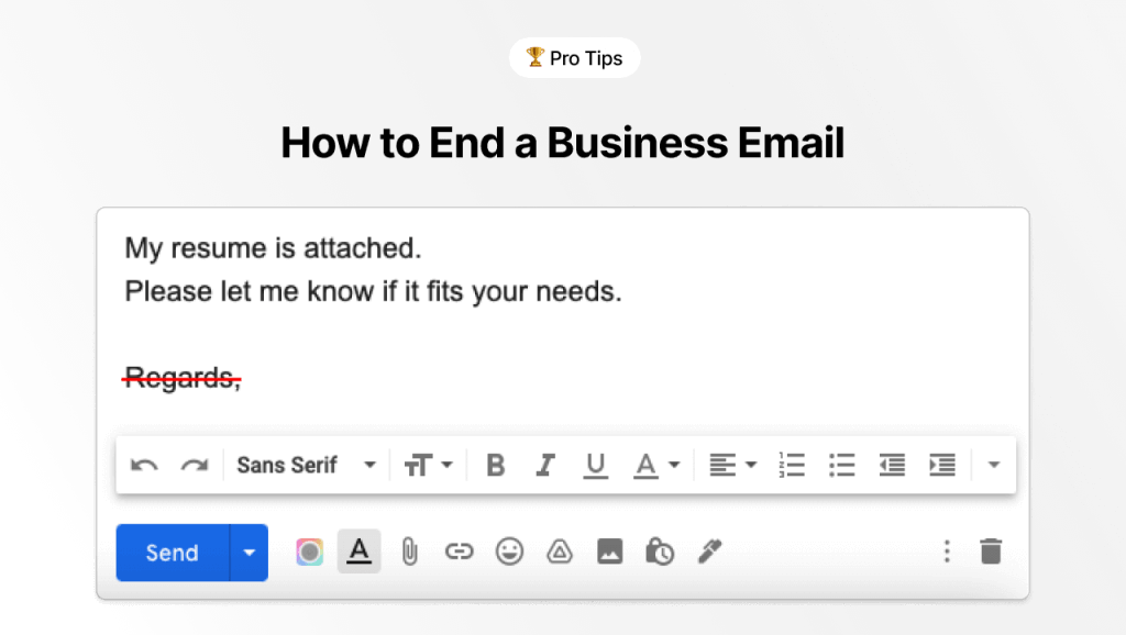 How To End A Business Email In French